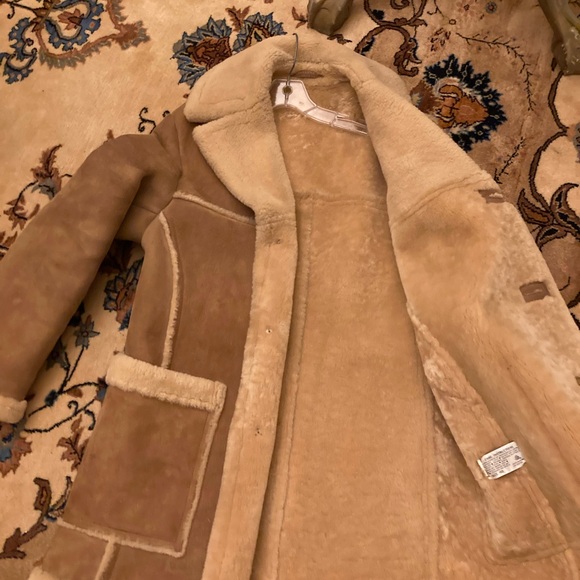 Tan Shearling  Jacket - Picture 3 of 5
